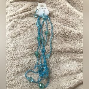 ♥️5/$20 Blue Beaded Jewelry Set